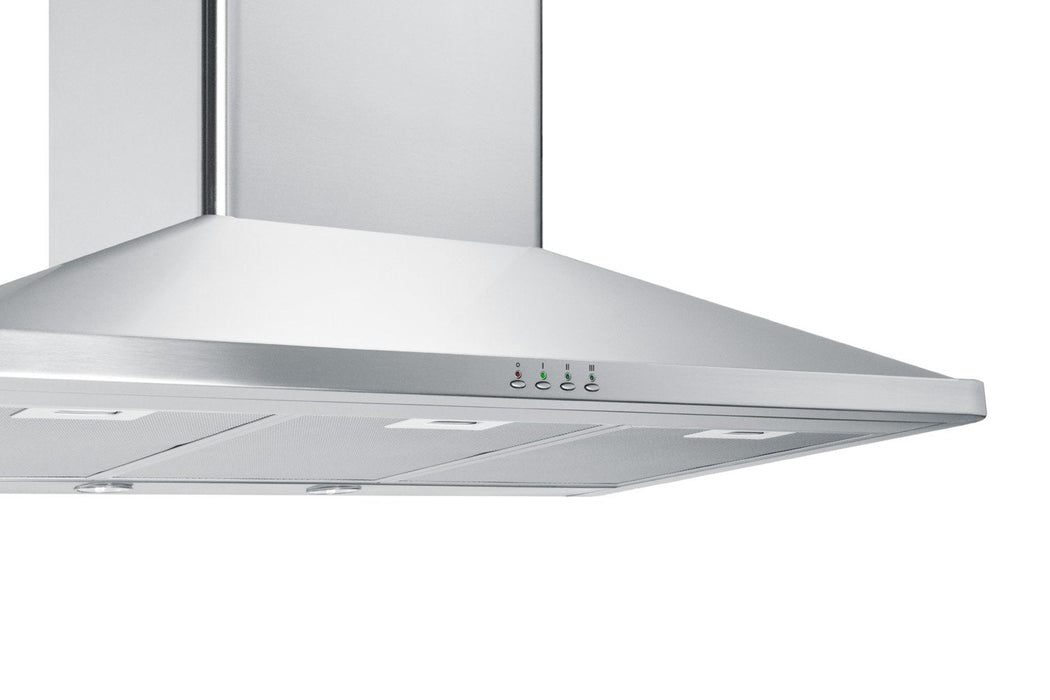 Summit Wall-Mounted Range Hood in Stainless Steel