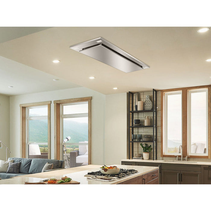Victory Sunset Bluetooth 600 CFM Wireless Flush Ceiling Mount Range Hood with Color Options