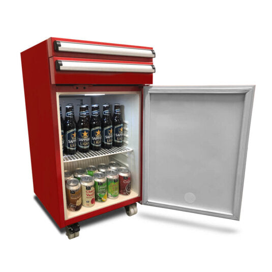 Whynter TBR-185SR Portable 1.8 cu. ft. Toolbox Refrigerator with Two Drawers and Lock