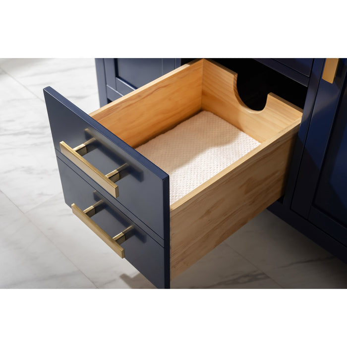 Valentino 42" Single Sink Vanity with White Quartz Top
