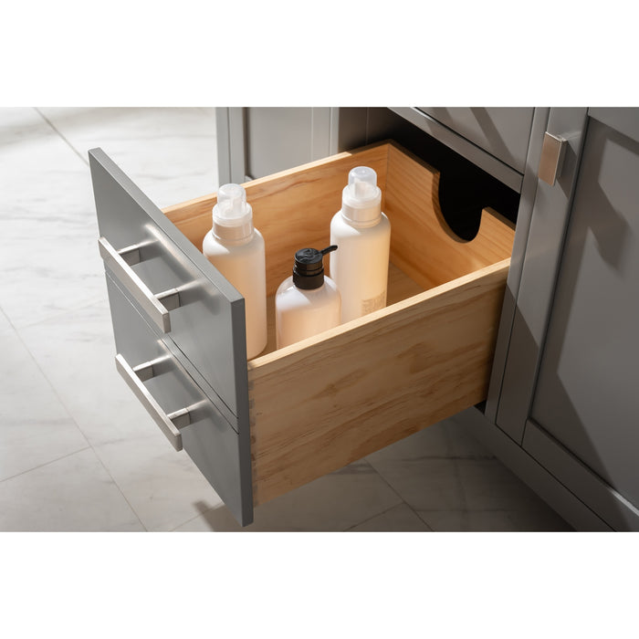 Valentino 42" Single Sink Vanity with White Quartz Top