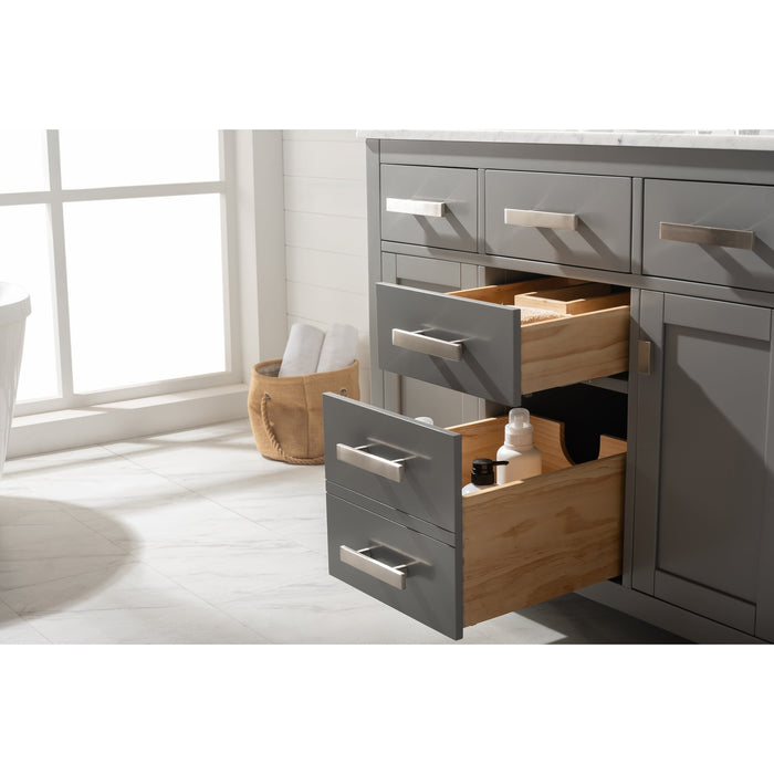 Valentino 42" Single Sink Vanity with White Quartz Top