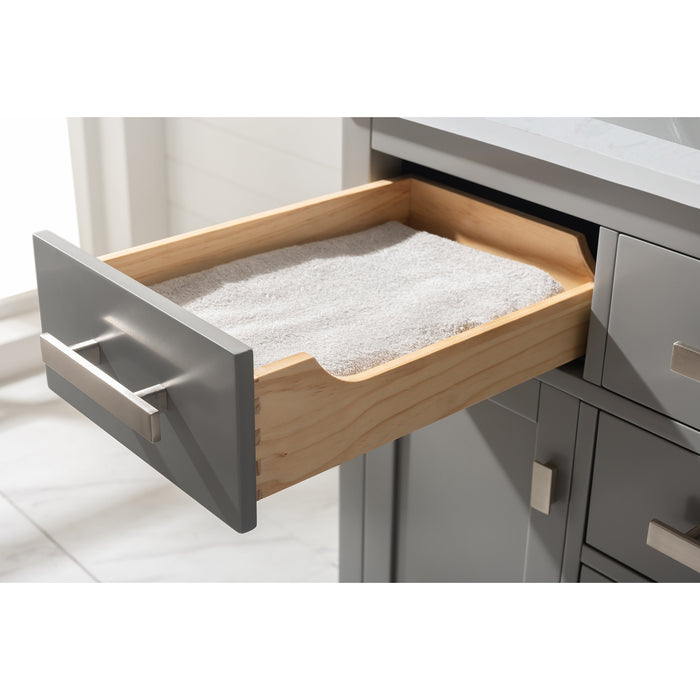 Valentino 42" Single Sink Vanity with White Quartz Top