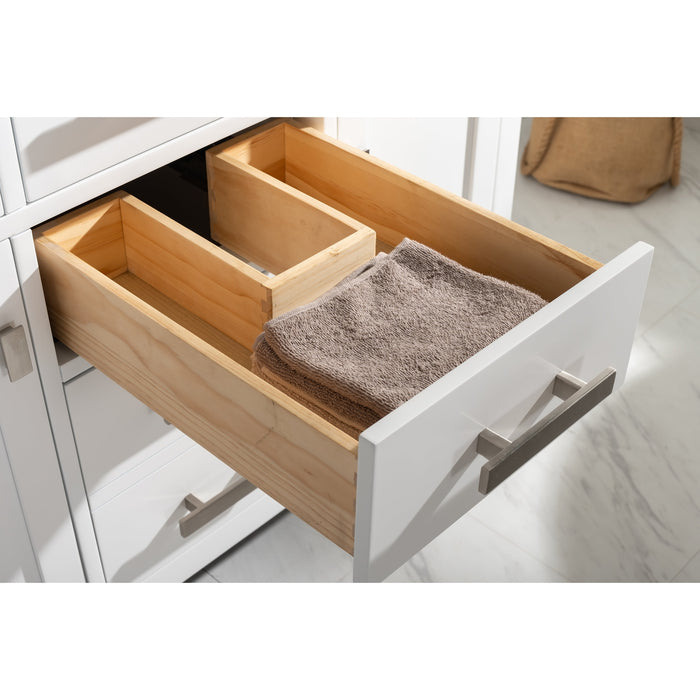 Valentino 42" Single Sink Vanity with White Quartz Top