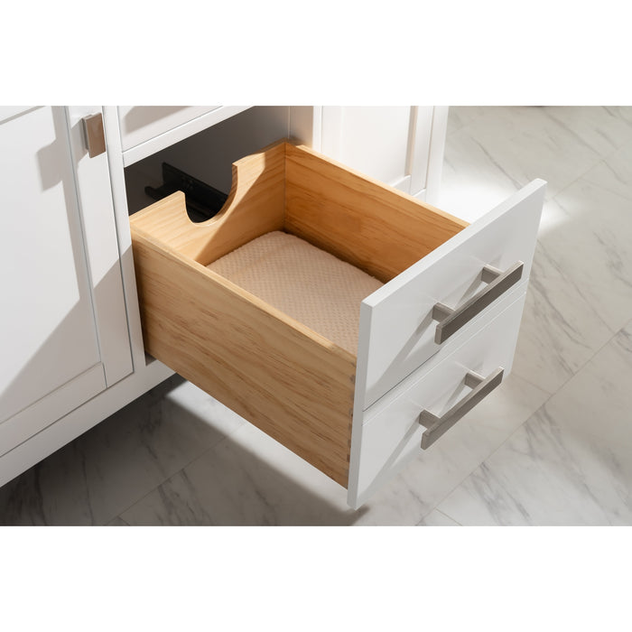 Valentino 42" Single Sink Vanity with White Quartz Top