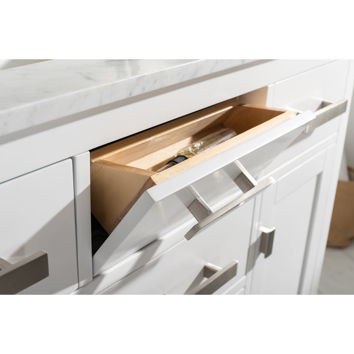 Valentino 42" Single Sink Vanity with White Quartz Top