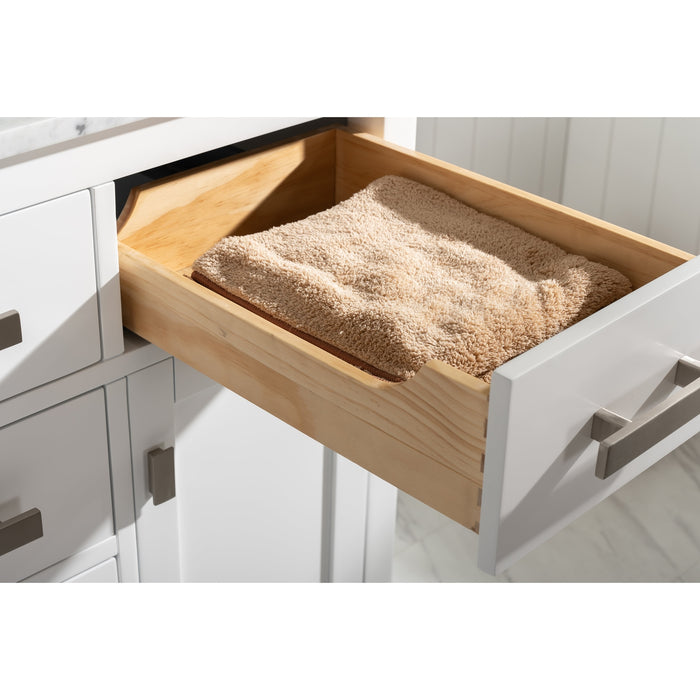 Valentino 42" Single Sink Vanity with White Quartz Top