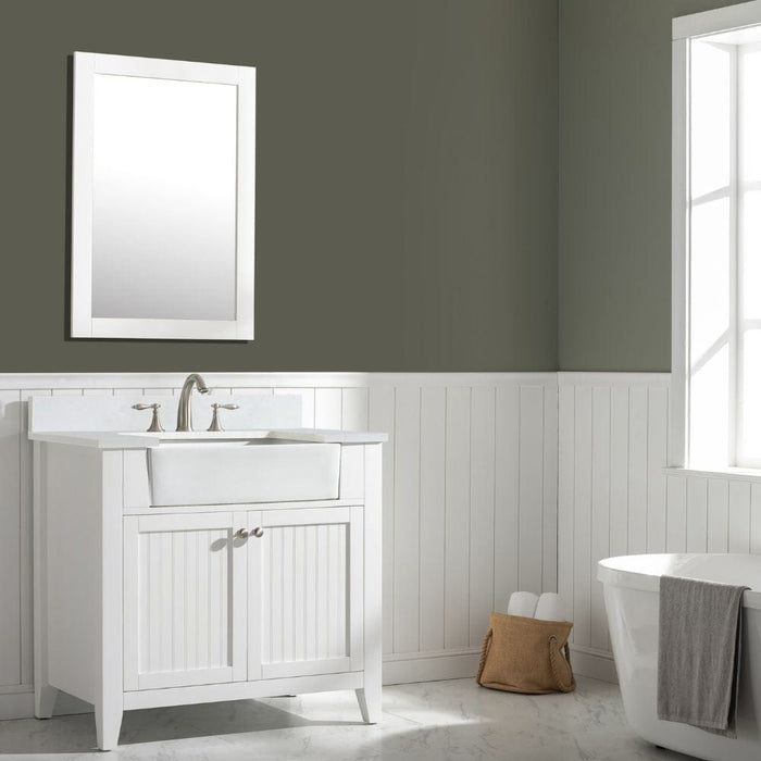 Design Element Burbank Transitional 36" Single Vanity in White