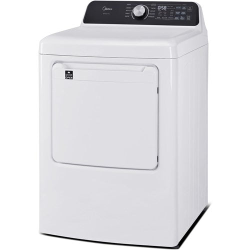 Midea 7.0 CF Electric Dryer, Sensor Dry in White