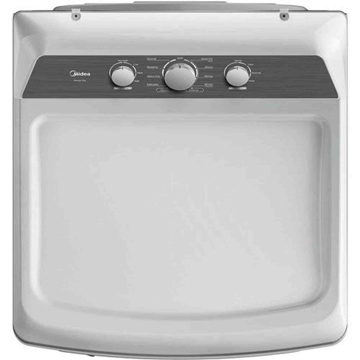 Midea - 7.0 CF Electric Dryer, Sensor Dry in White