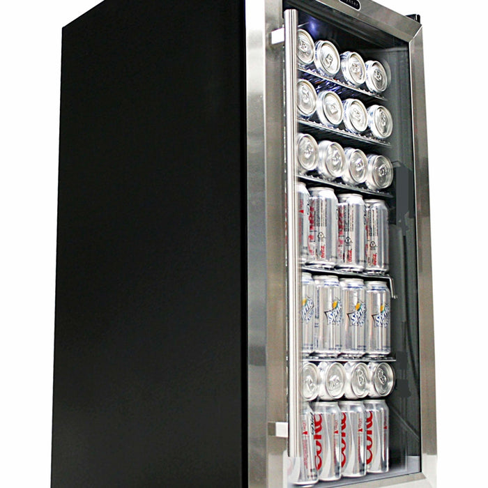 Whynter Beverage Refrigerator - Stainless Steel with Internal Fan