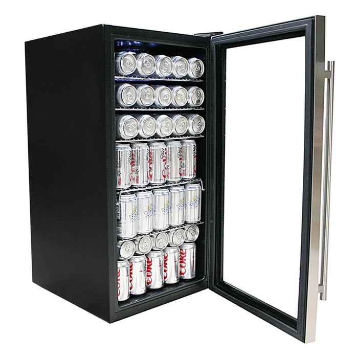 Whynter Beverage Refrigerator - Stainless Steel with Internal Fan