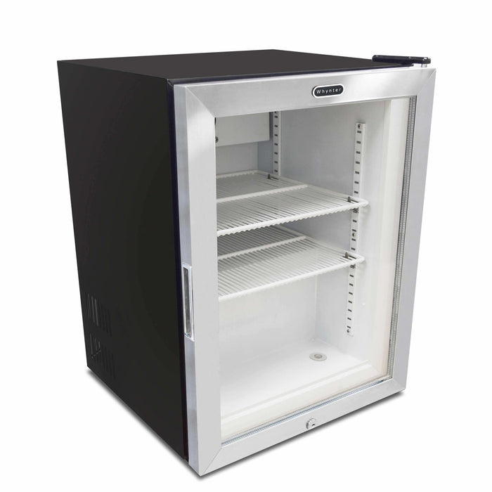 Whynter Countertop Reach In 1.8 cu ft Display Glass Door Freezer