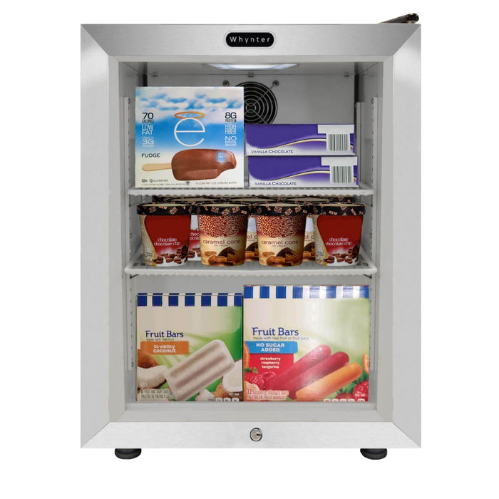 Whynter Countertop Reach In 1.8 cu ft Display Glass Door Freezer