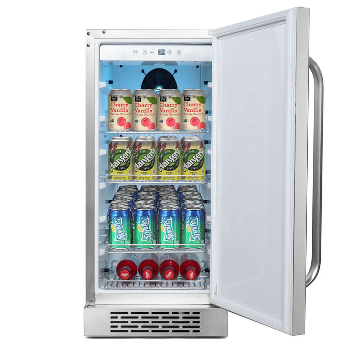 Whynter Stainless Steel 3.0 cu. ft. Indoor/Outdoor Beverage Fridge